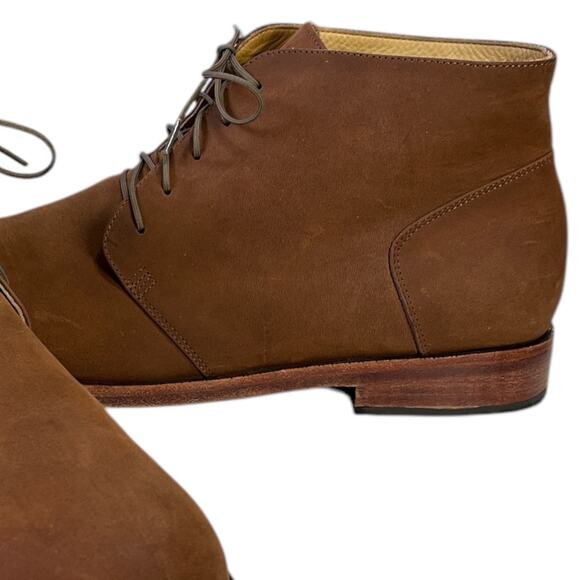 Nisolo Emilio Chukka Boot Mens 13 Brown Nubuck Leather Casual Lace Up Shoe - Picture 3 of 13